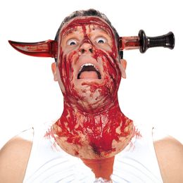 Blodig Kniv Gennem Hovedet