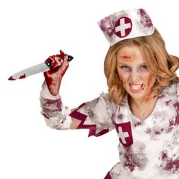 Lysbildefremvisning - Blodig Kjøkkenkniv av Plast