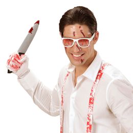 Lysbildefremvisning - Blodig Kjøkkenkniv av Plast