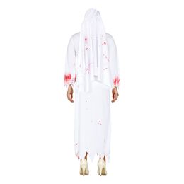 Lysbildefremvisning - Blodig Nonne Hvit Kostyme