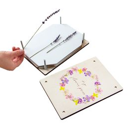 Lysbildefremvisning - Blomsterpresse i Træ