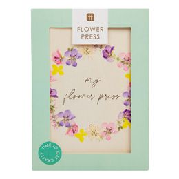 Lysbildefremvisning - Blomsterpresse i Træ