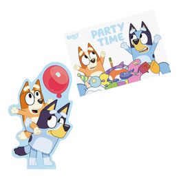 Bluey Inbjudningskort med Kuvert