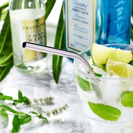 Diaesitys - Taivutetut Juomapillit Ruostumattomasta Harjalla