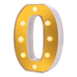 Bildspel - Bokstav Guld med LED-Belysning