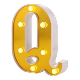 Bildspel - Bokstav Guld med LED-Belysning