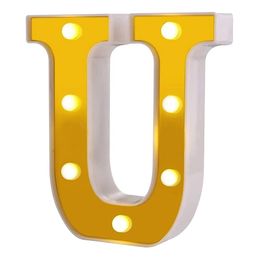 Bildspel - Bokstav Guld med LED-Belysning