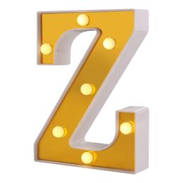 Bildspel - Bokstav Guld med LED-Belysning