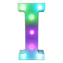 Lysbildefremvisning - Bokstav med LED-belysning RGB