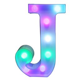 Lysbildefremvisning - Bokstav med LED-belysning RGB