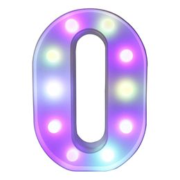 Lysbildefremvisning - Bokstav med LED-belysning RGB