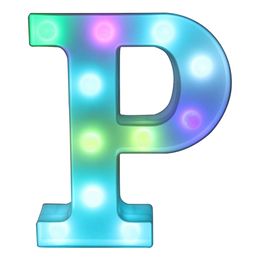 Lysbildefremvisning - Bokstav med LED-belysning RGB