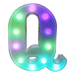 Lysbildefremvisning - Bokstav med LED-belysning RGB