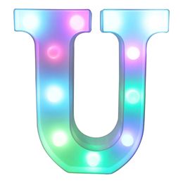 Lysbildefremvisning - Bokstav med LED-belysning RGB