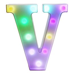 Lysbildefremvisning - Bokstav med LED-belysning RGB