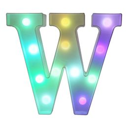 Lysbildefremvisning - Bokstav med LED-belysning RGB