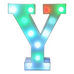 Lysbildefremvisning - Bokstav med LED-belysning RGB