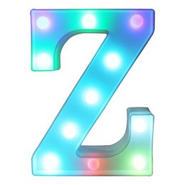 Lysbildefremvisning - Bokstav med LED-belysning RGB