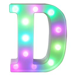 Lysbildefremvisning - Bokstav med LED-belysning RGB