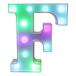 Lysbildefremvisning - Bokstav med LED-belysning RGB