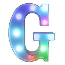 Lysbildefremvisning - Bokstav med LED-belysning RGB