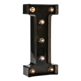 Diaesitys - Musta Kirjain LED-valaistuksella