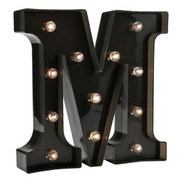 Diaesitys - Musta Kirjain LED-valaistuksella