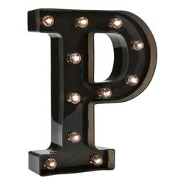 Diaesitys - Musta Kirjain LED-valaistuksella