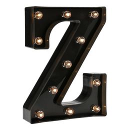 Diaesitys - Musta Kirjain LED-valaistuksella