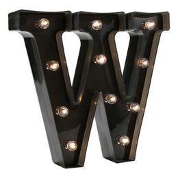 Diaesitys - Musta Kirjain LED-valaistuksella