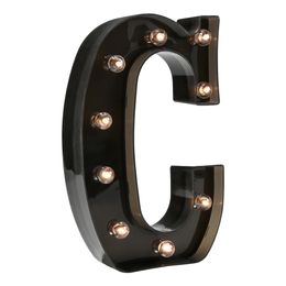 Diaesitys - Musta Kirjain LED-valaistuksella