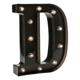 Diaesitys - Musta Kirjain LED-valaistuksella