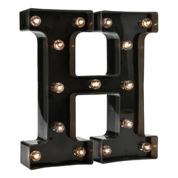 Diaesitys - Musta Kirjain LED-valaistuksella