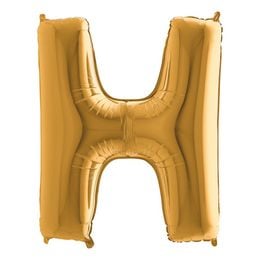 Bildspel - Bokstavsballong Guld Metallic