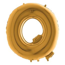 Bildspel - Bokstavsballong Guld Metallic