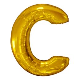Bildspel - Bokstavsballong Guld Metallic