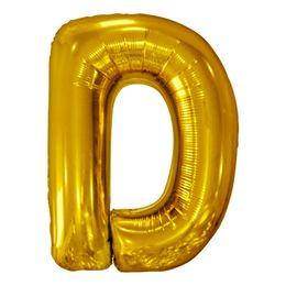 Bildspel - Bokstavsballong Guld Metallic