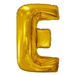 Bildspel - Bokstavsballong Guld Metallic