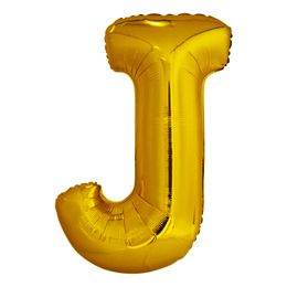 Bildspel - Bokstavsballong Guld Metallic