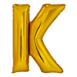 Bildspel - Bokstavsballong Guld Metallic