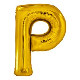 Bildspel - Bokstavsballong Guld Metallic