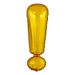 Bildspel - Bokstavsballong Guld Metallic