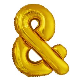 Bildspel - Bokstavsballong Guld Metallic