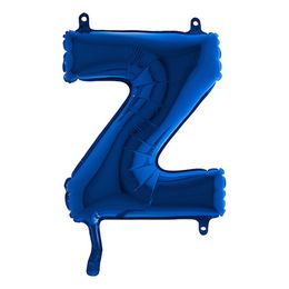 Bildspel - Bokstavsballong Mini Blå Metallic