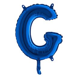Bildspel - Bokstavsballong Mini Blå Metallic