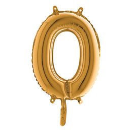 Lysbildefremvisning - Bogstavsballon Mini Guld