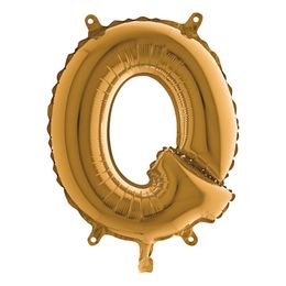 Lysbildefremvisning - Bogstavsballon Mini Guld