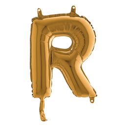 Lysbildefremvisning - Bogstavsballon Mini Guld