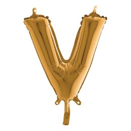 Lysbildefremvisning - Bogstavsballon Mini Guld