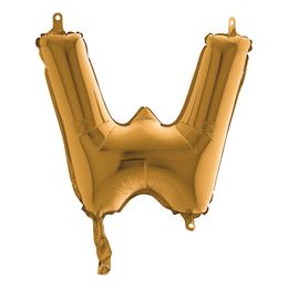 Lysbildefremvisning - Bogstavsballon Mini Guld